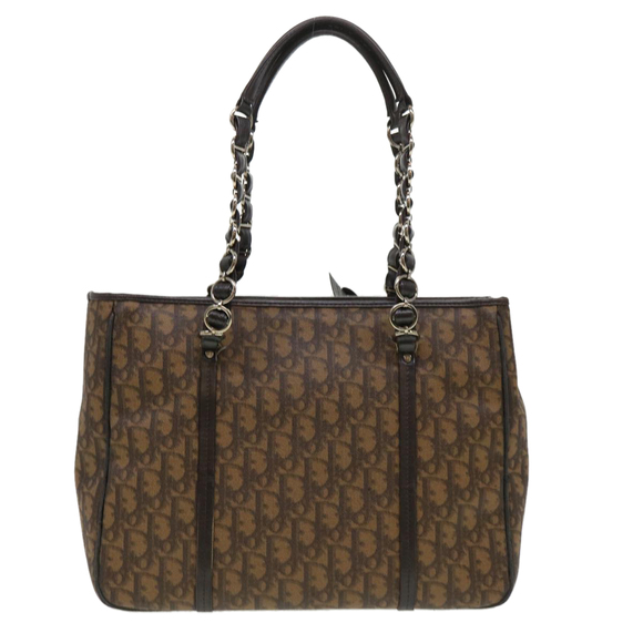 Christian Dior Trotter Canvas Shoulder Bag Brown 02-BO-0076 Auth 39695 - Picture 3 of 16